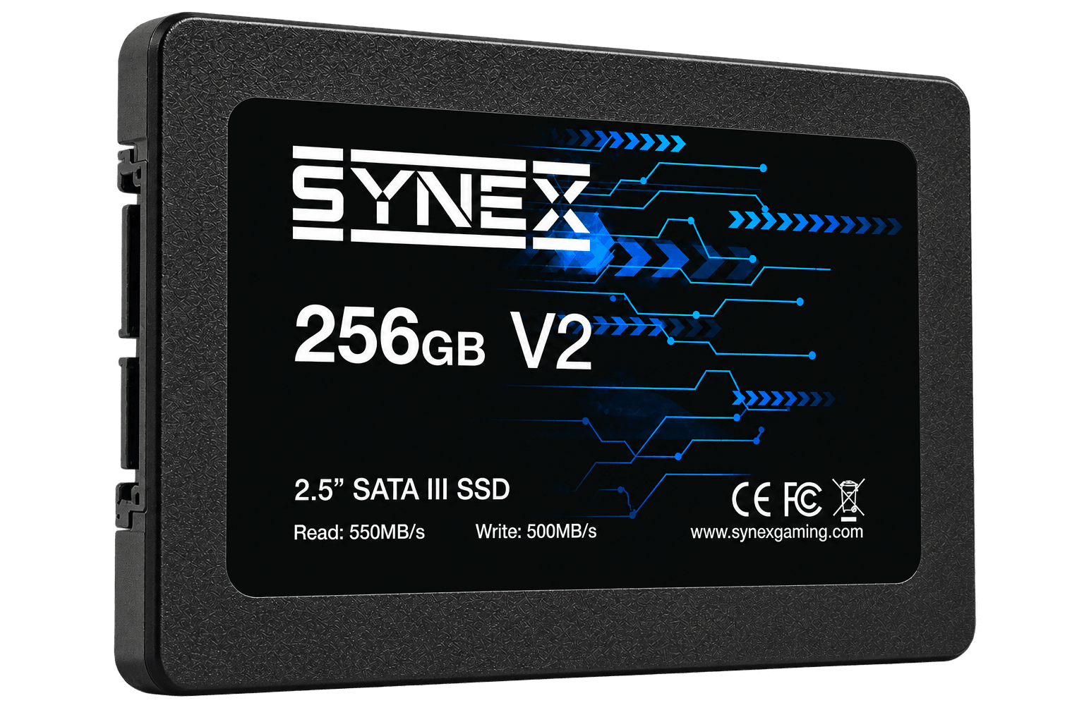 SSD Synex V2 256GB SATA III — Armazenamento que se adapta ao seu setup.
